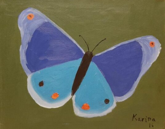Mariposa azul