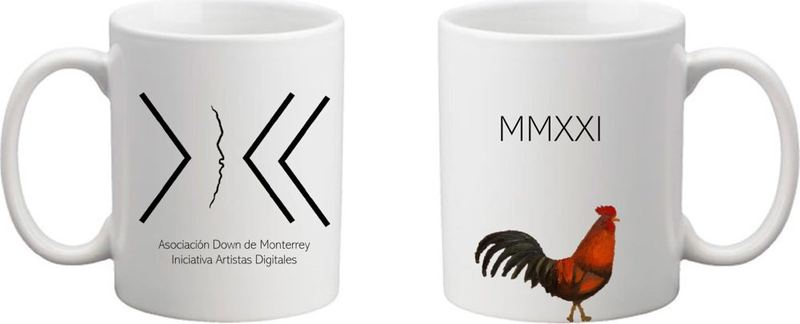 Taza con gallo