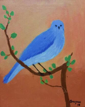 Pájaro azul