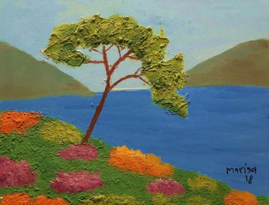 Paisaje con árbol